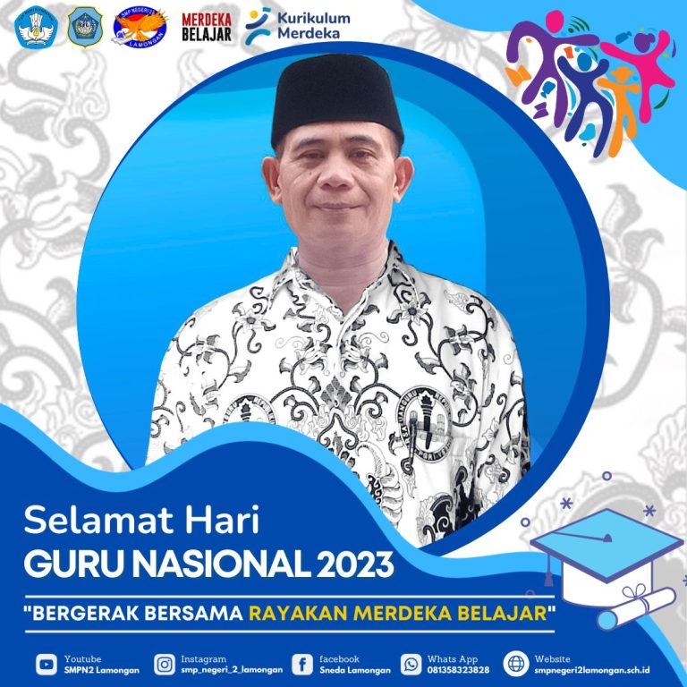 Selamat Hari Guru Nasional 2023
"Bergerak Bersama Rayakan Merdeka Belajar"