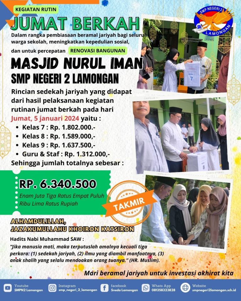 Jariyah Masjid Nurul Iman 5 januari 2024
