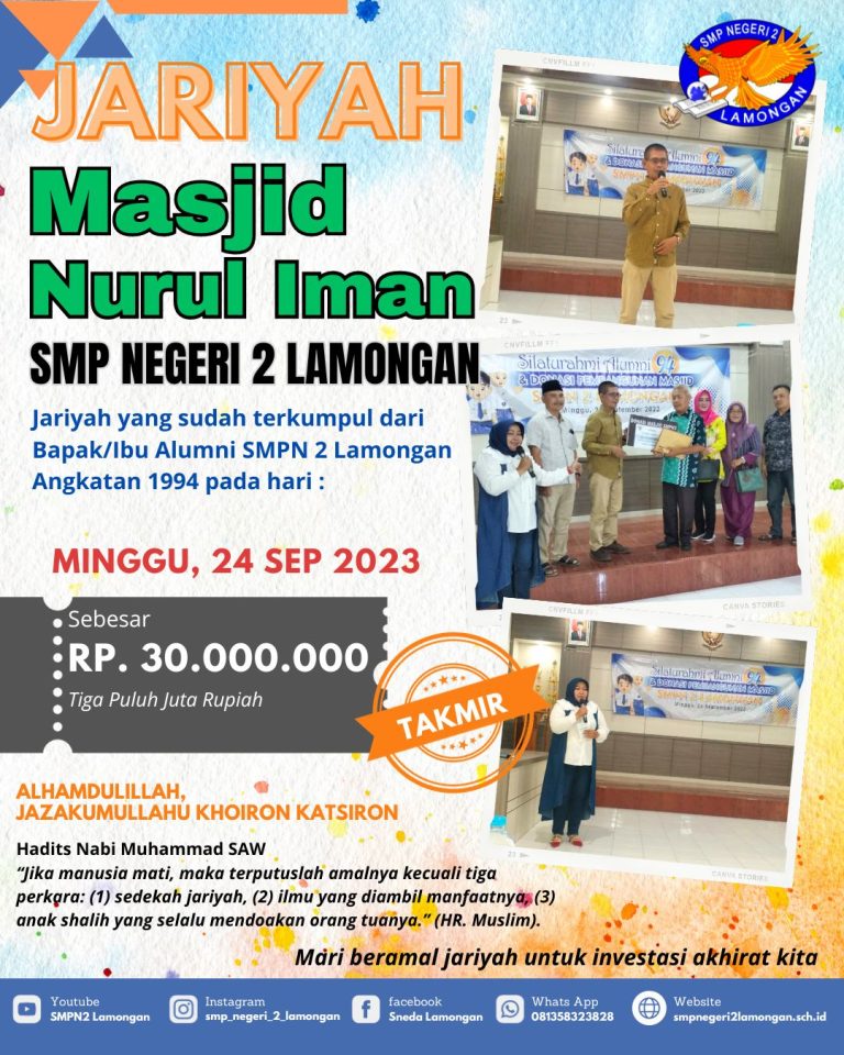 Jariyah Masjid Nurul Iman alumni94